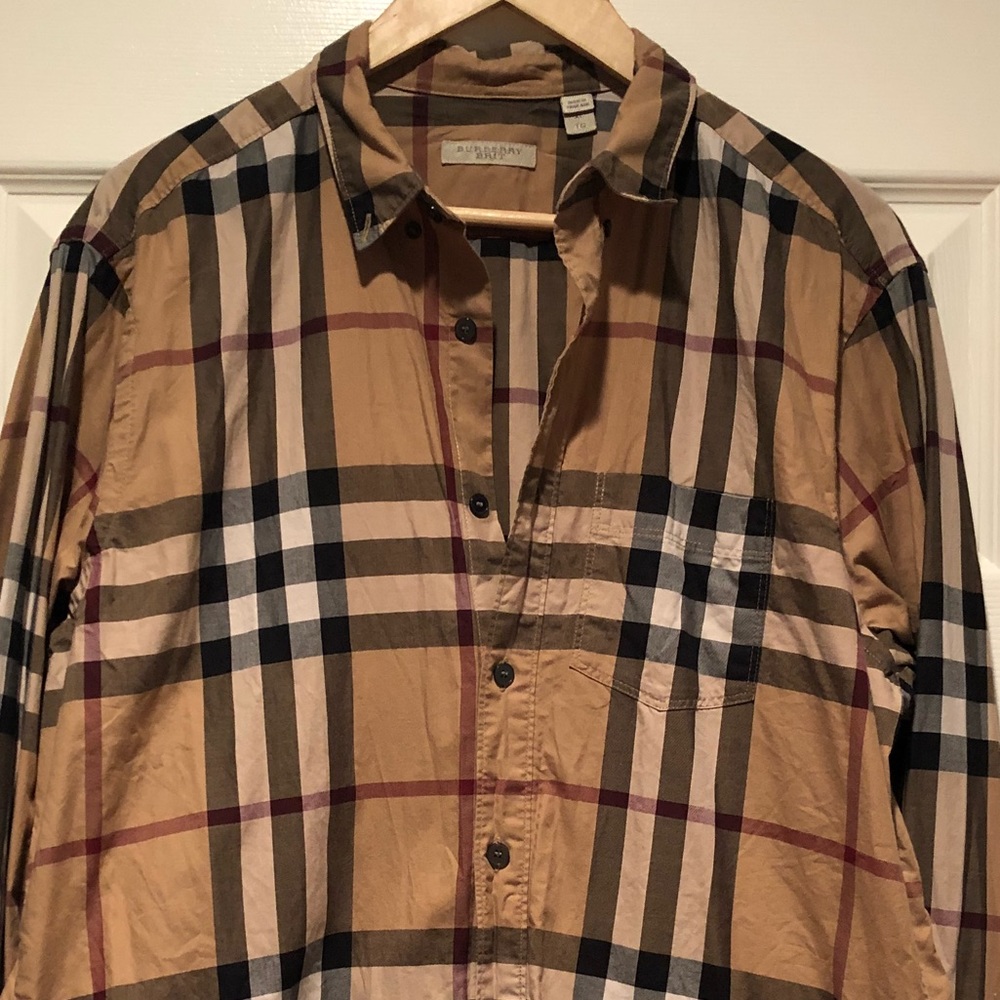 Burberry Box Check Dress Shirt